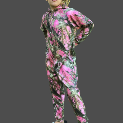 The "Huntsie" Fleece Jumpsuit for Kids