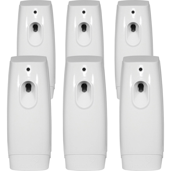 TimeMist Classic Metered Aerosol Dispenser - 30 Day Life - 6000 ft² Coverage - 6/Carton - White