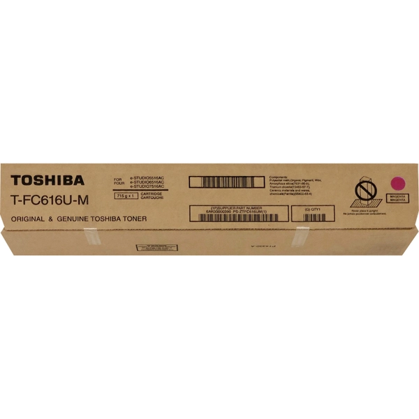 Toshiba Magenta Laser Toner Cartridge - 1 Each - 39,200 Pages