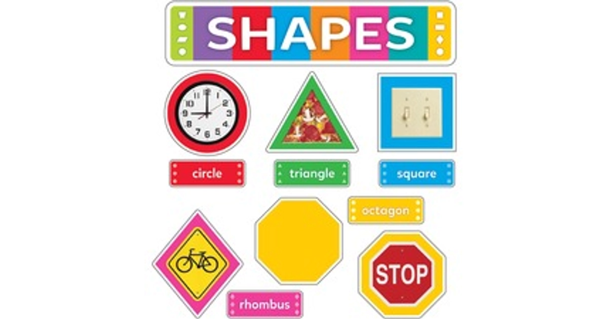 Made In USA | Trend Shapes Learning Set - 8 Shapes (Circle, Triangle ...