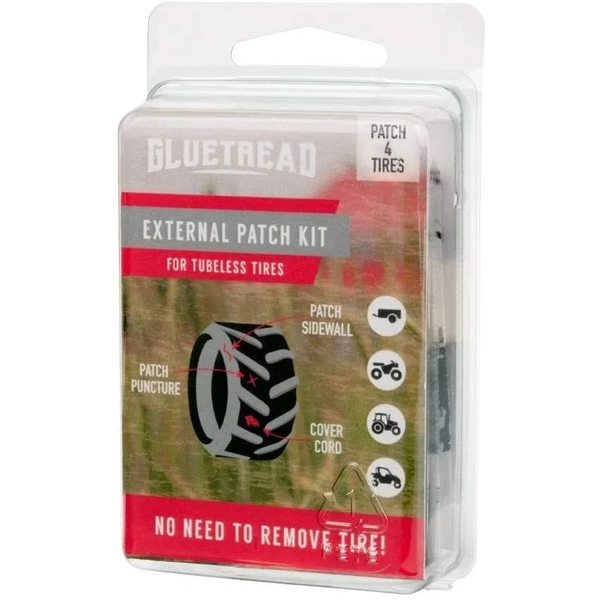 GlueTread Off Road External Sidewall Repair Patch Kit for Tubeless Tires ATV/UTV