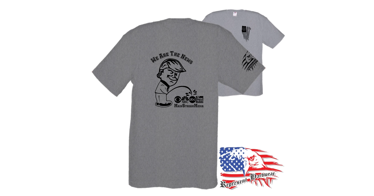 Trumpster Made In USA | We are the News - Trumpster - The MSM - Mid Weight Tee ...