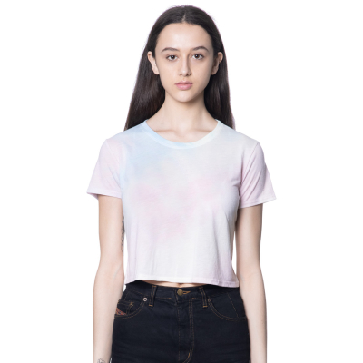 Weekend Watercolor Tie Dye Boxy Crop