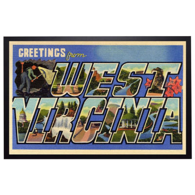 West Virginia State Postcard
