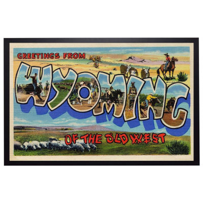 Wyoming State Postcard