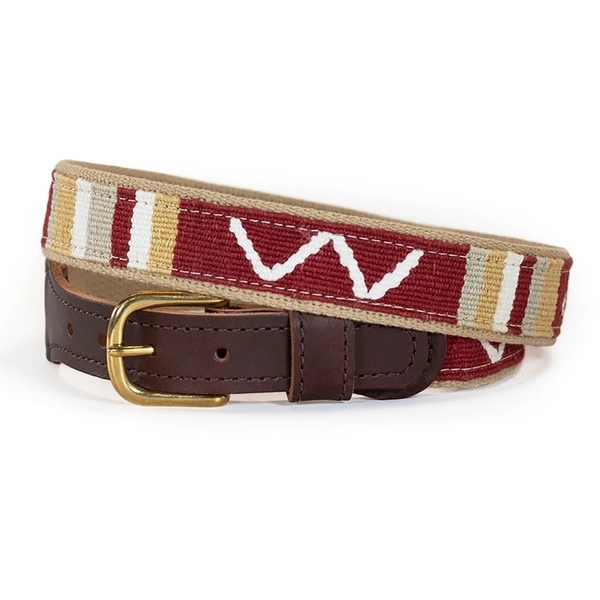 a tail we could wag Cotton and Leather Belt - Sun Valley