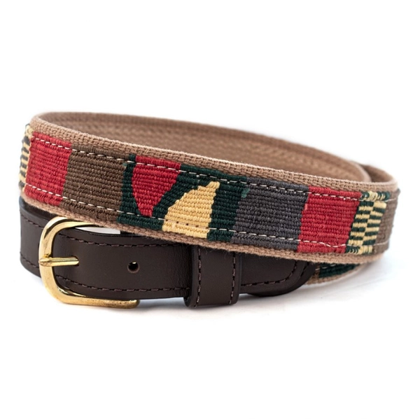 a tail we could wag Cotton and Leather Belt - Traditional