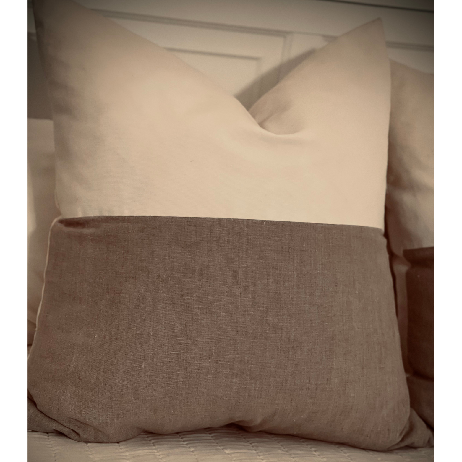 Made In The USA SIMPLE ELEGANCE LINEN CANVAS THROW PILLOW Made in the usa simple elegance linen canvas throw pillow