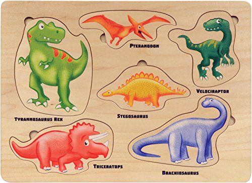 Lift and Learn Dinosaur Puzzle - Made in USA